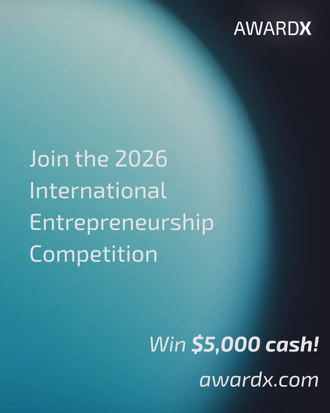 AwardX ad: Win $5,000 cash at awardx.com