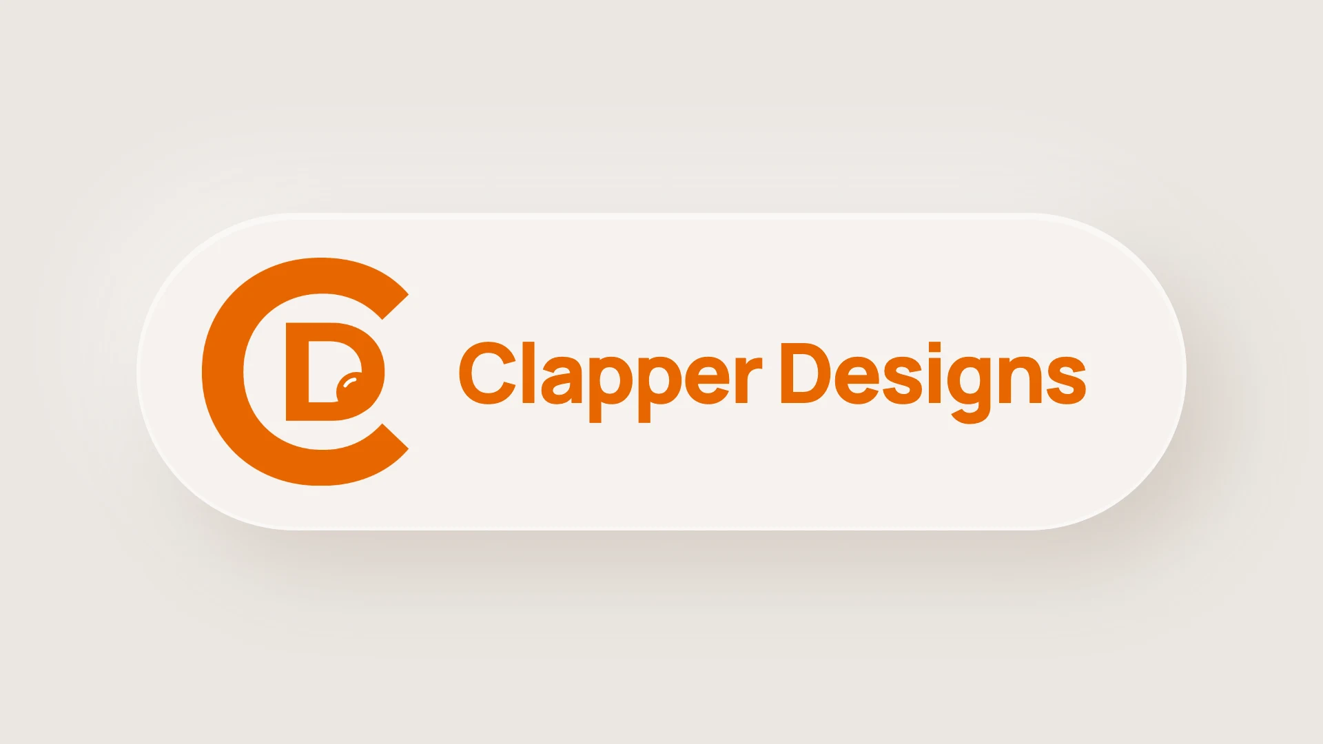 The Clapper Designs logo, a C wrapped around a D, with the name Clapper Designs