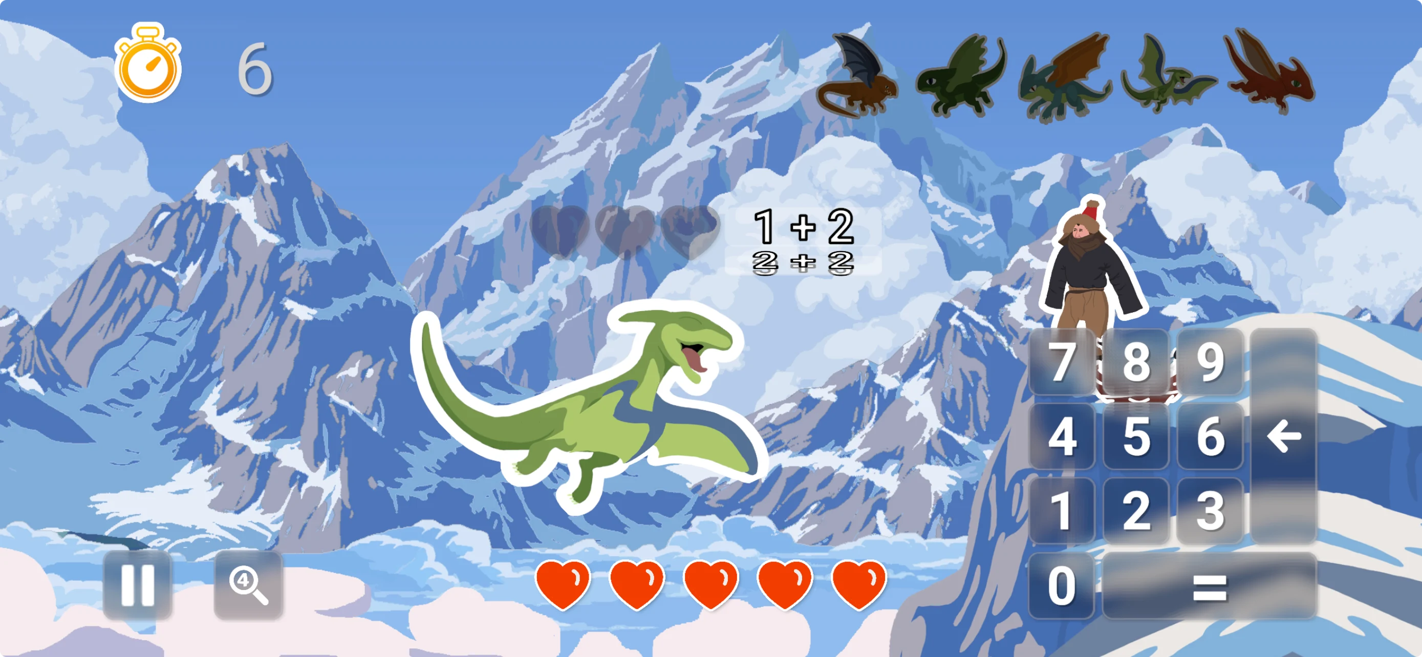A Mathigo underwater minigame with a mermaid
